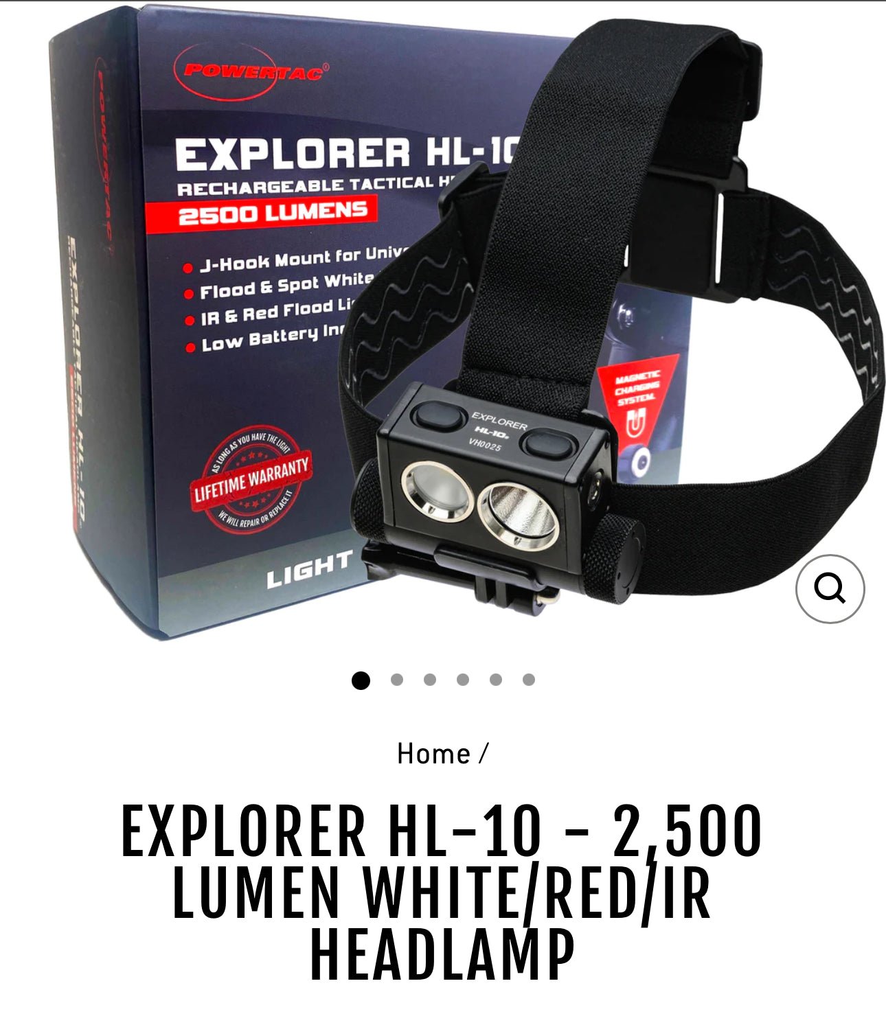 EXPLORER HL-10 - 2,500 LUMEN WHITE/RED/IR HEADLAMP