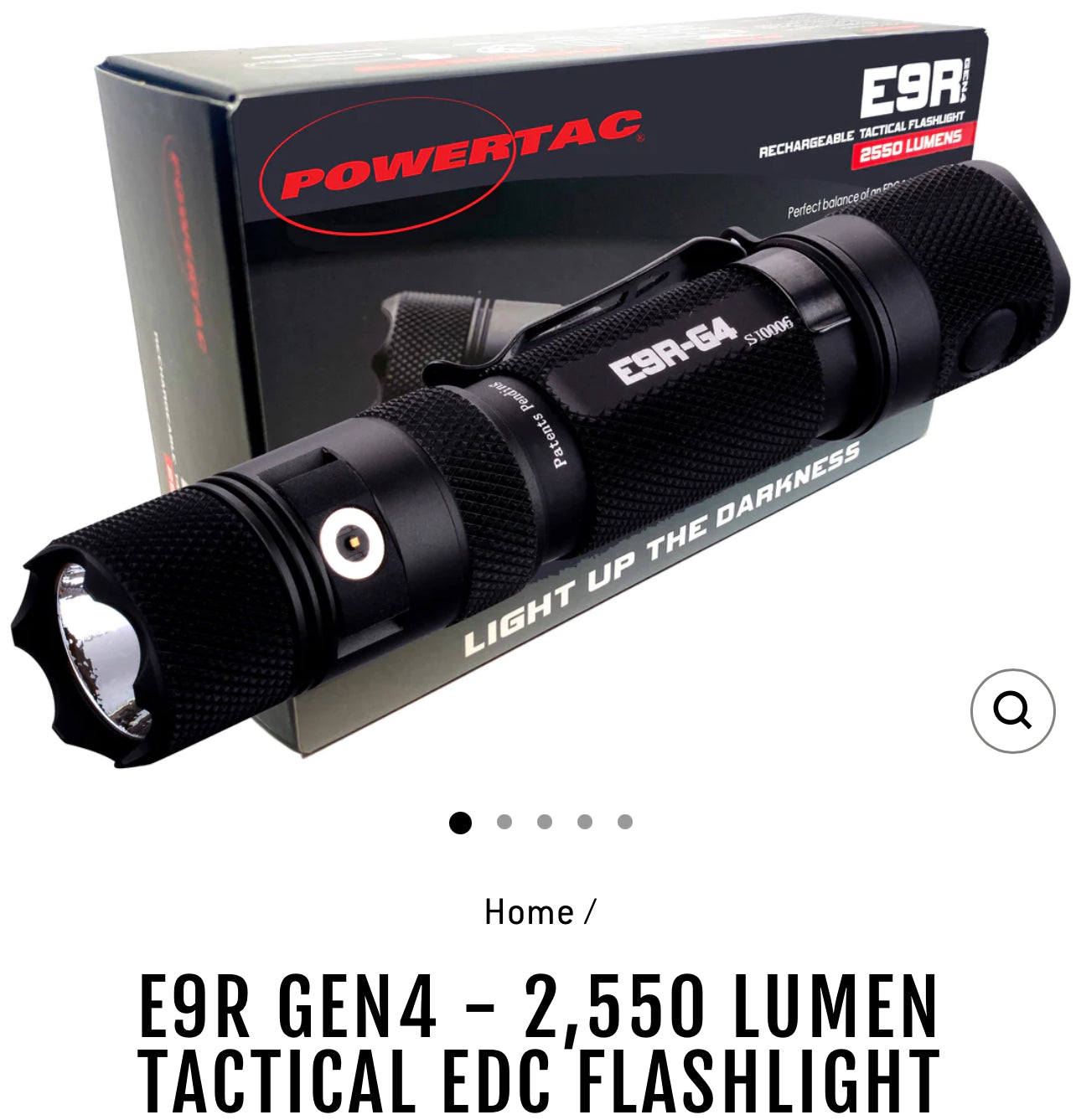 E9R GEN4 - 2,550 LUMEN TACTICAL EDC FLASHLIGHT