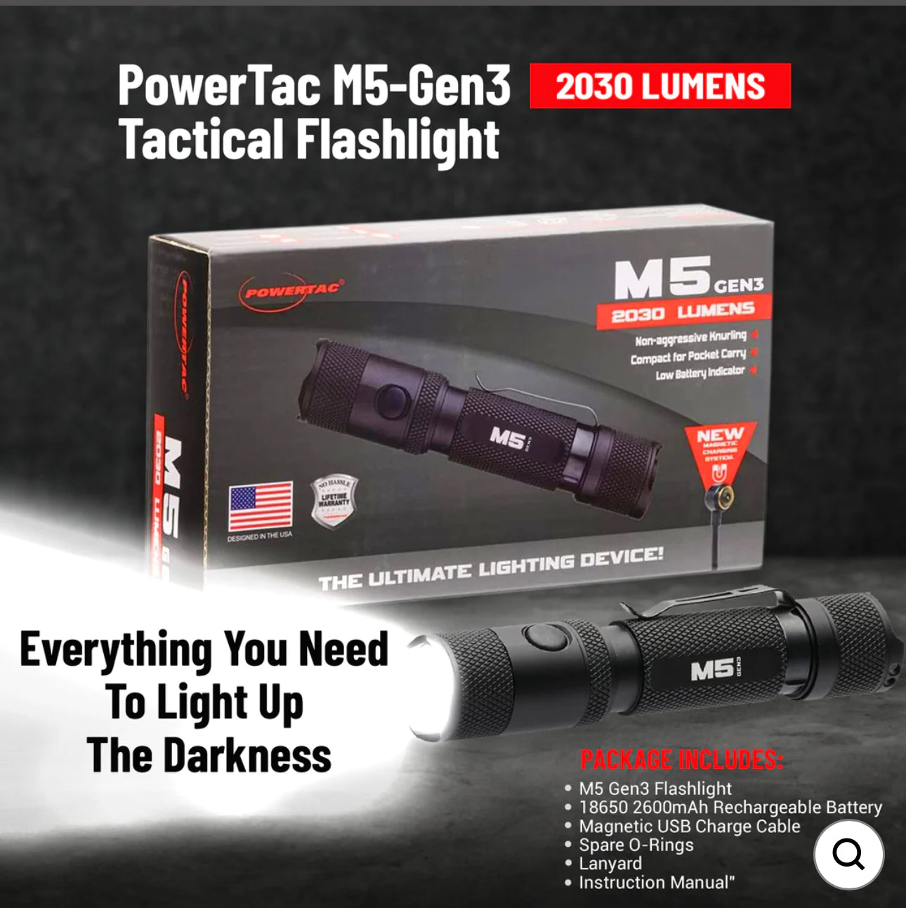 M5 GEN3 - 2,030 LUMEN EDC FLASHLIGHT