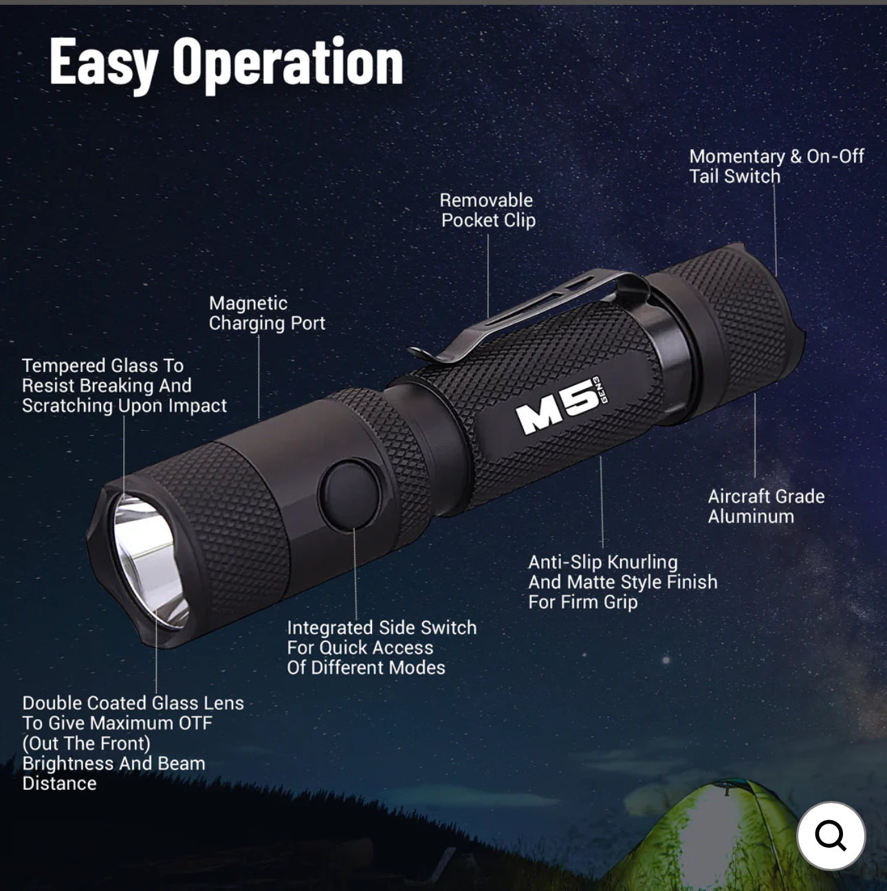 M5 GEN3 - 2,030 LUMEN EDC FLASHLIGHT