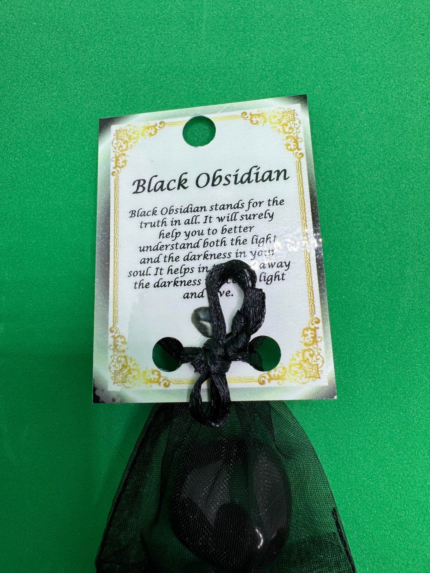 Pocket Gem Stone - Black Obsidian