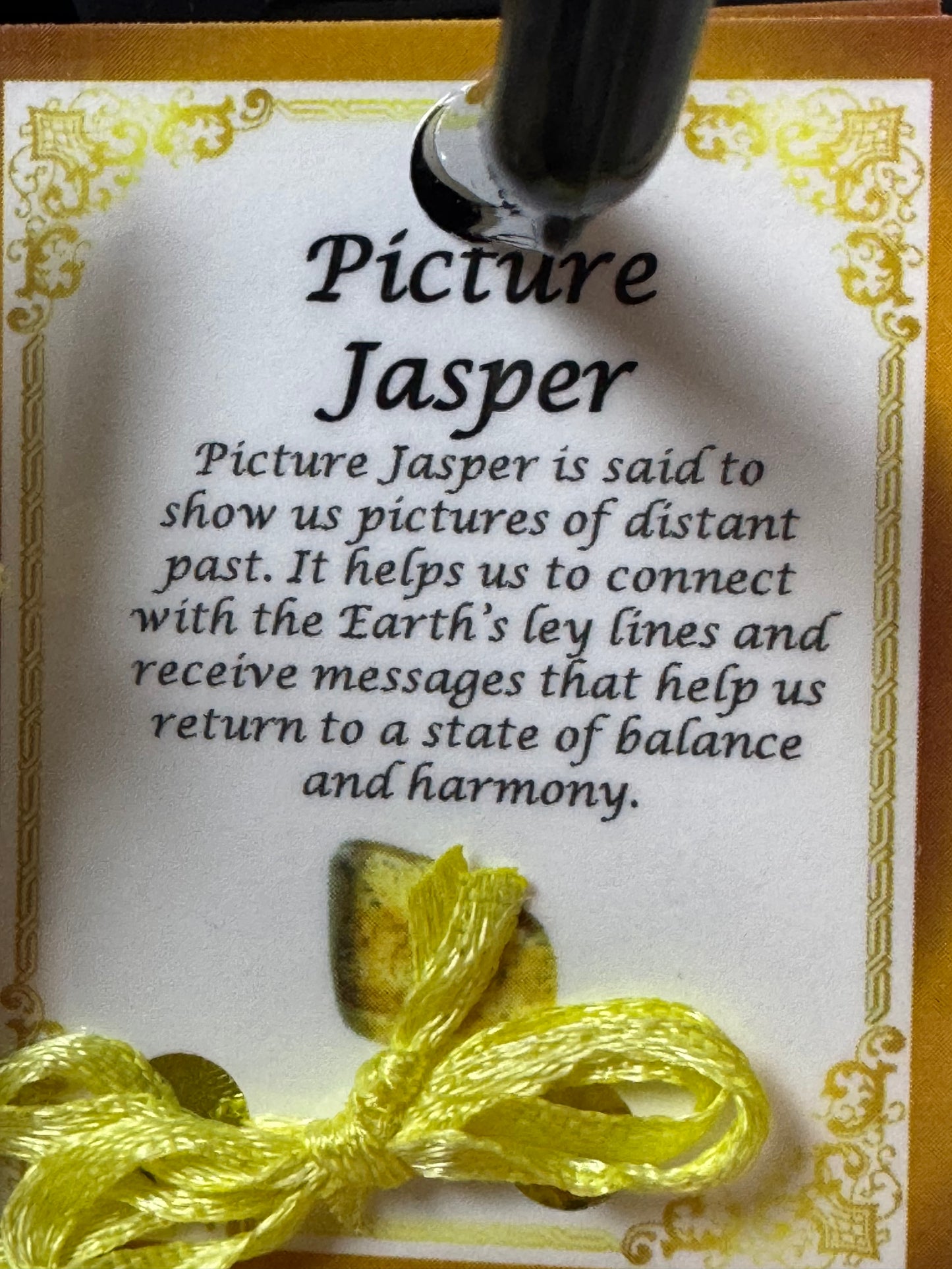 Pocket Gem Stone - Picture Jasper