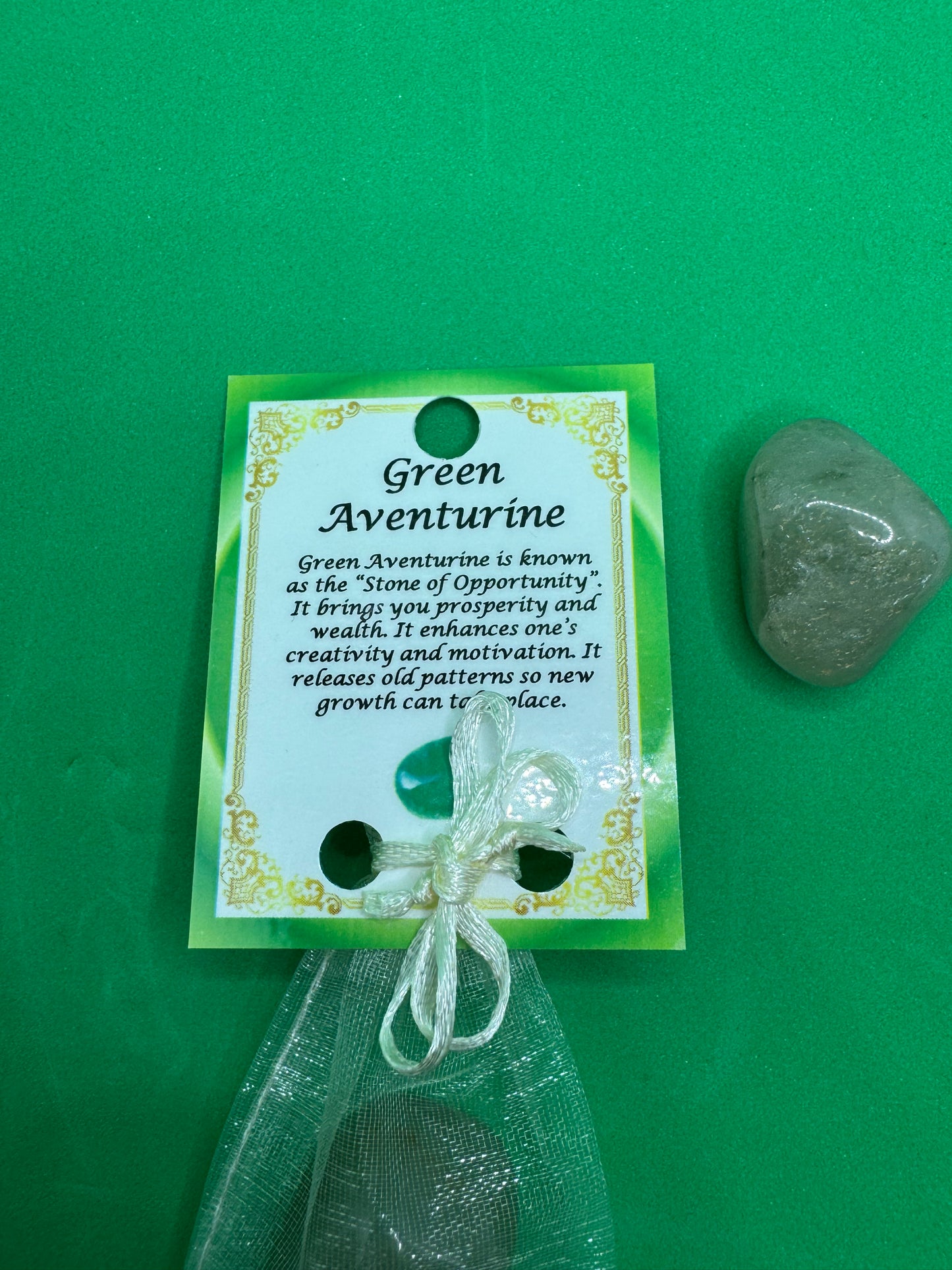 Pocket Gem Stone - Green Aventurine