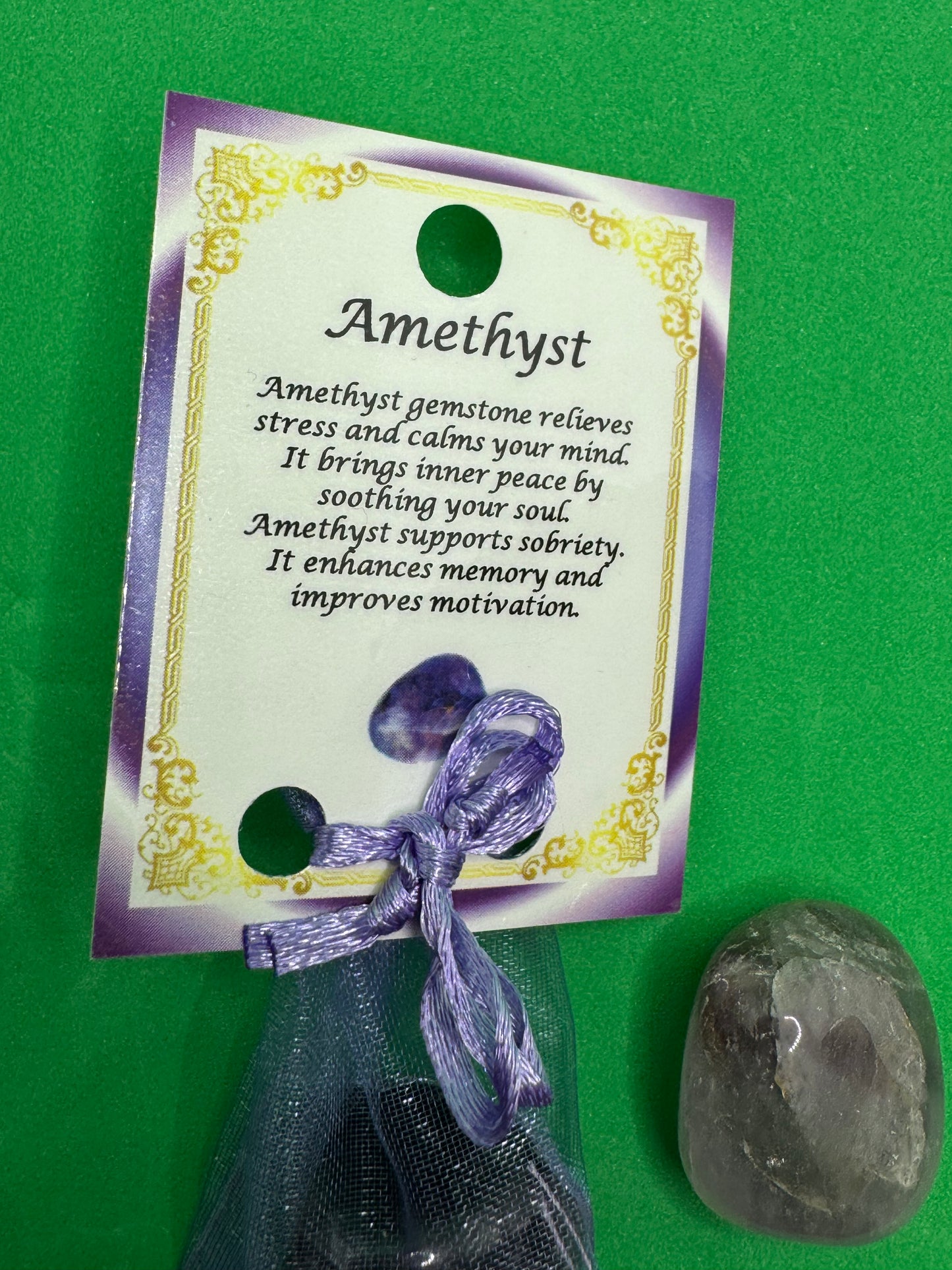 Pocket Gem Stone - Amethyst