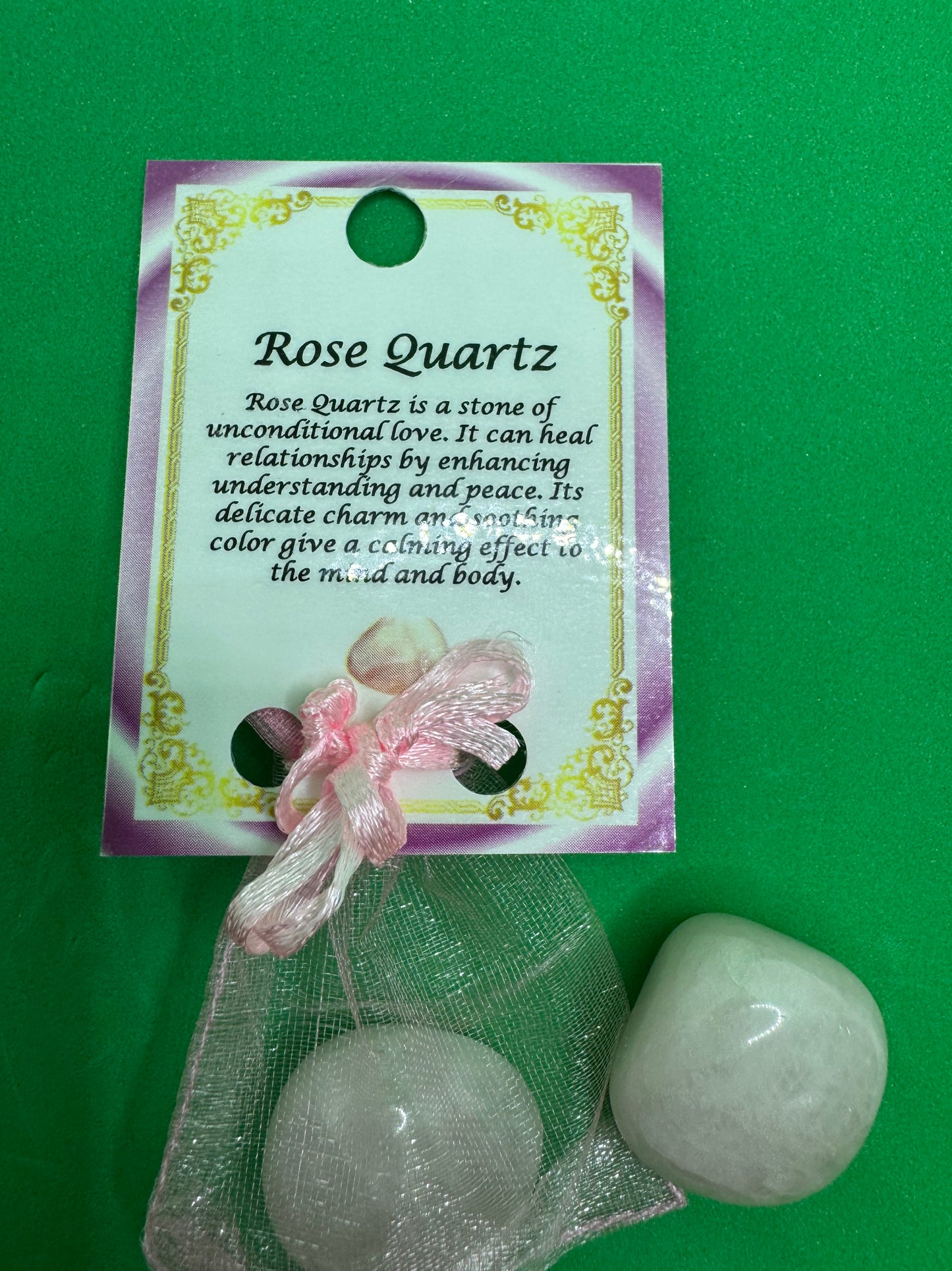 Pocket Gem Stone - Rose Quartz