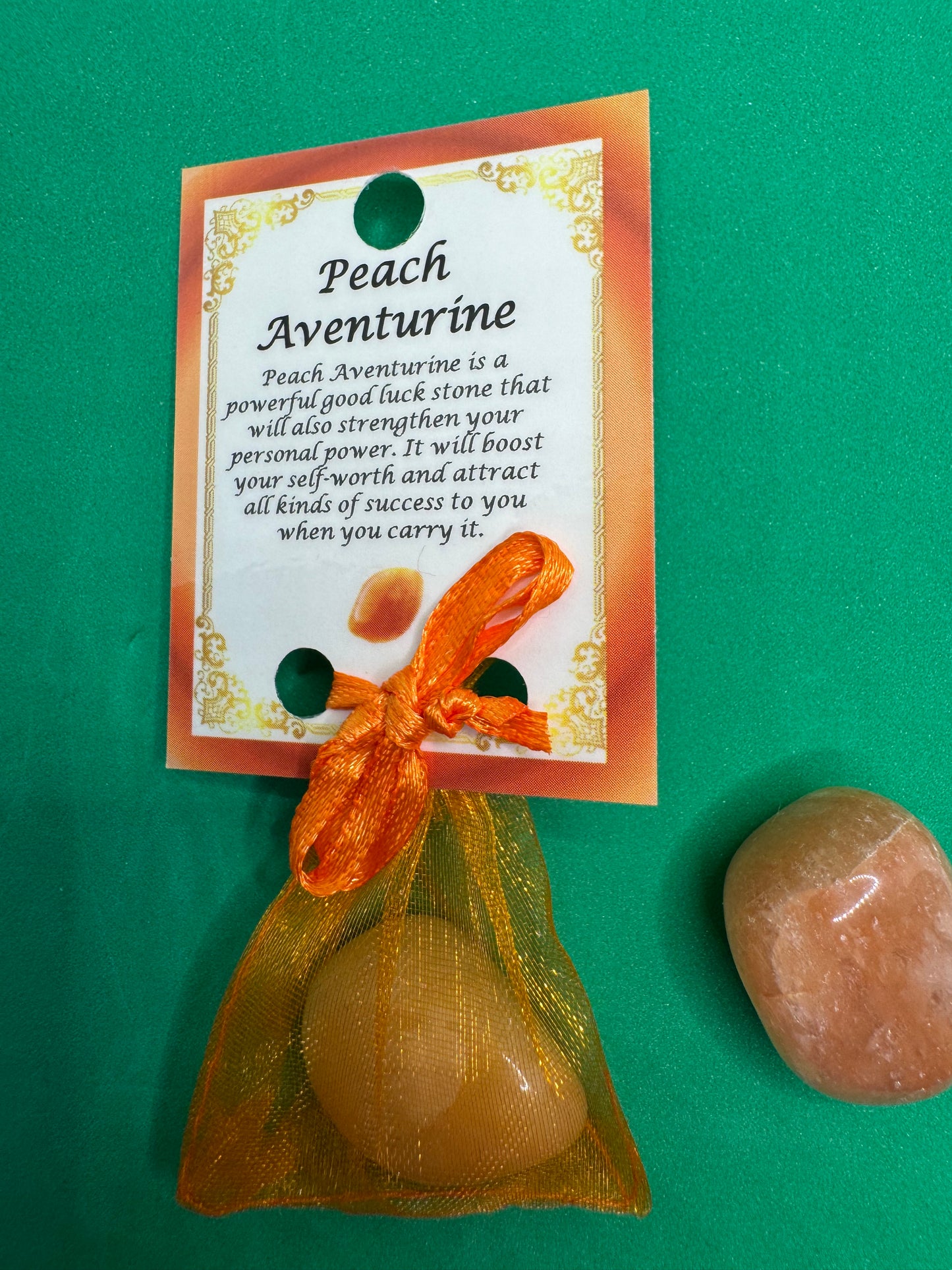 Pocket Gem Stone - Peach Aventurine