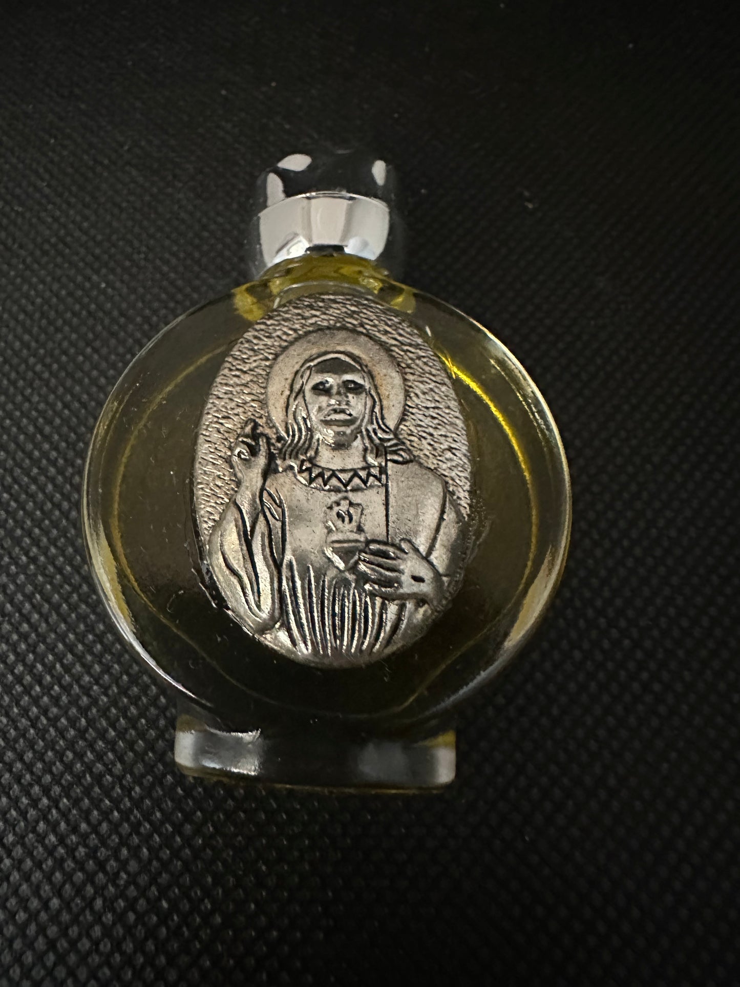 Holy Oil ~ Anointment Oil / Silver Glass Bottle