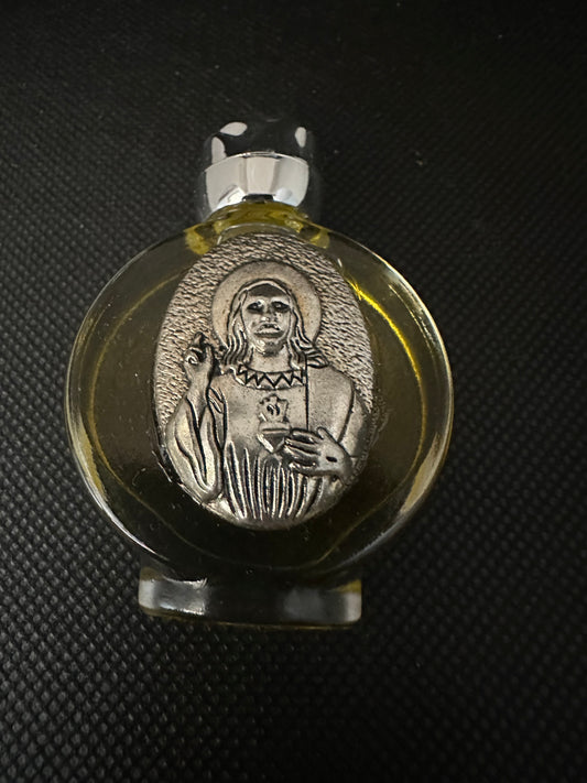 Holy Oil ~ Anointment Oil / Silver Glass Bottle