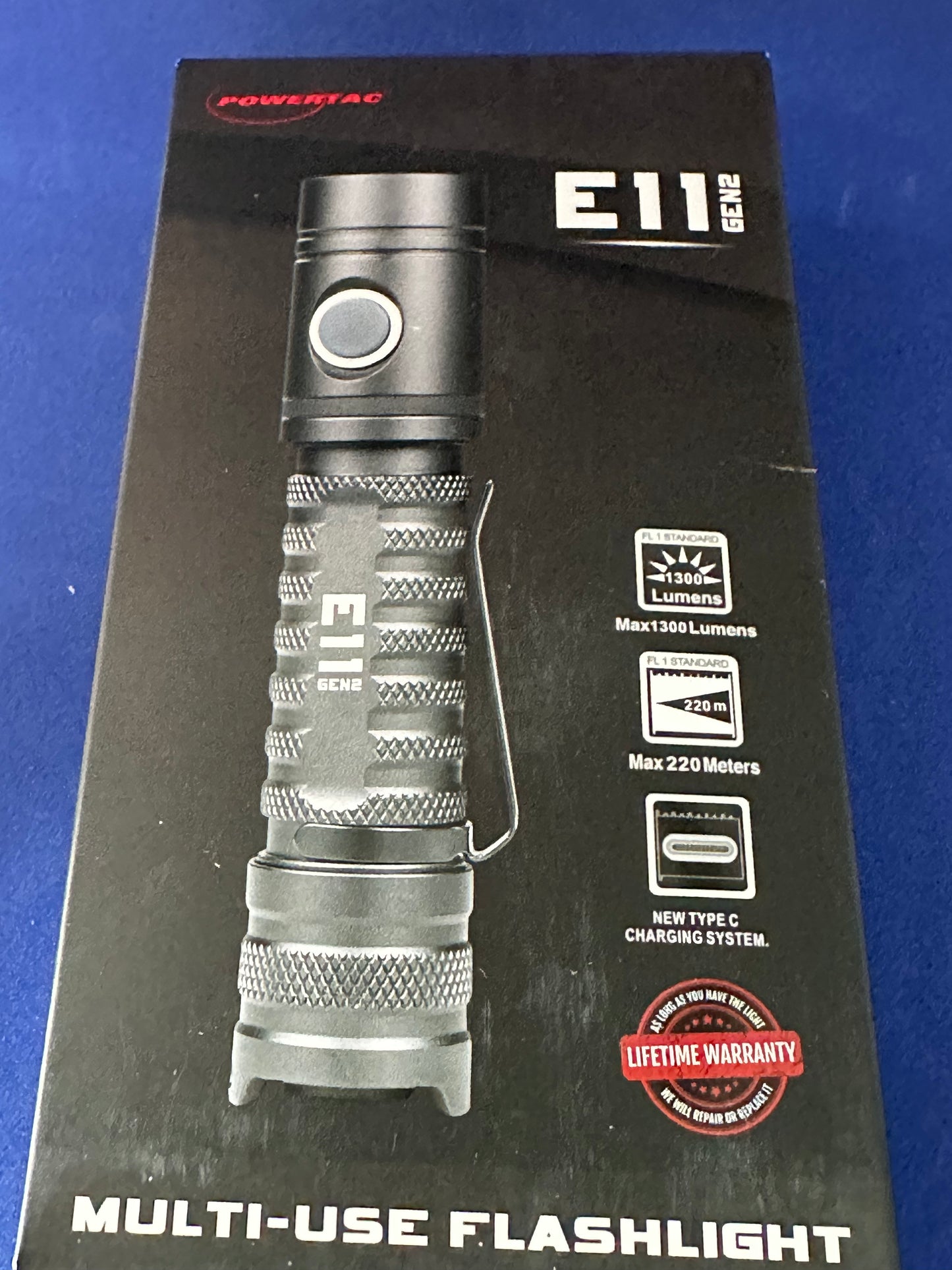 E11-G2 -1300 LUMEN RECHARGEABLE EDC FLASHLIGHT